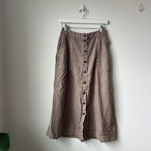 Universal Thread Women's Brown and Tan Skirt